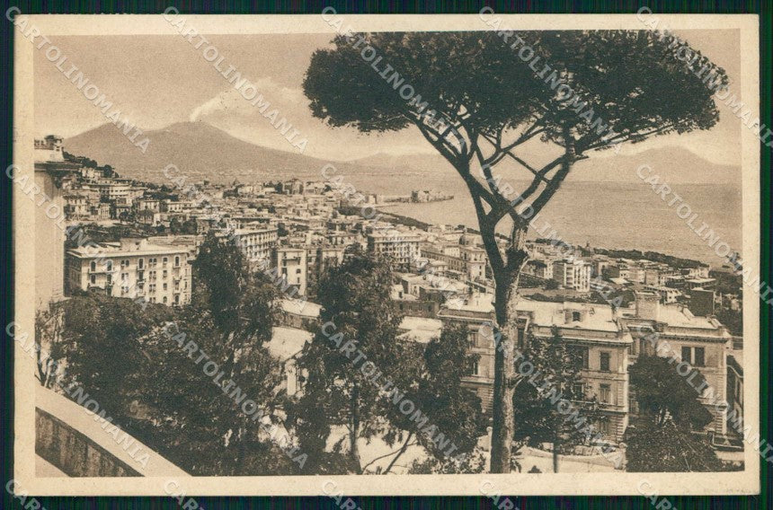 Napoli Città Veduta Generale Vesuvio cartolina MX8147 – fronte