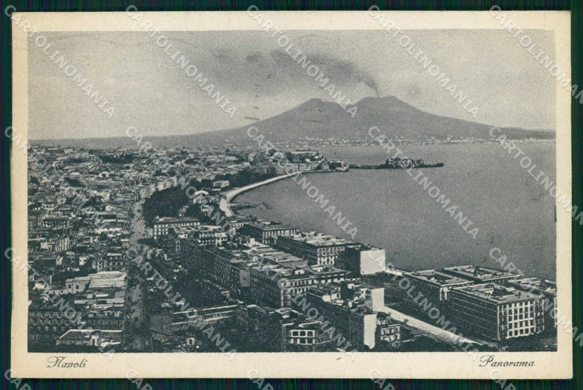 Napoli Città Veduta Generale Vesuvio cartolina MX8149 – fronte