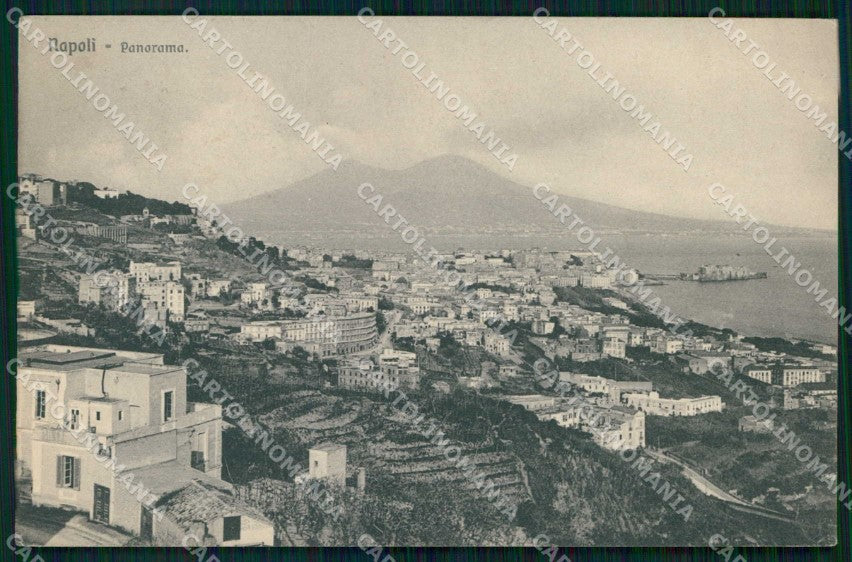 Napoli Città Veduta Generale Vesuvio Brunner 8479 cartolina MX8151 – fronte