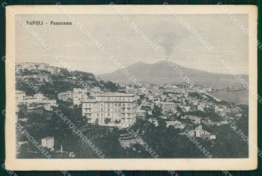 Napoli Città Veduta Generale Vesuvio cartolina MX8152 – fronte