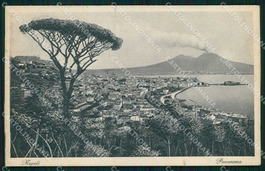 Napoli Città Veduta Generale Vesuvio cartolina MX8154 – fronte