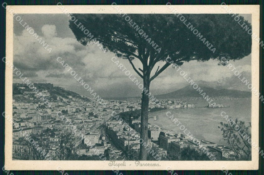 Napoli Città Veduta Generale Vesuvio cartolina MX8156 – fronte