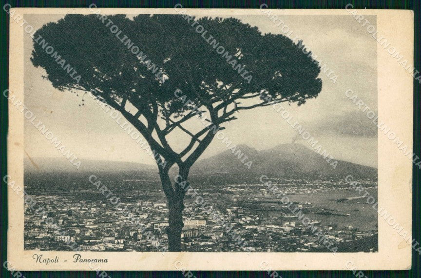 Napoli Città Veduta Generale Vesuvio cartolina MX8158 – fronte