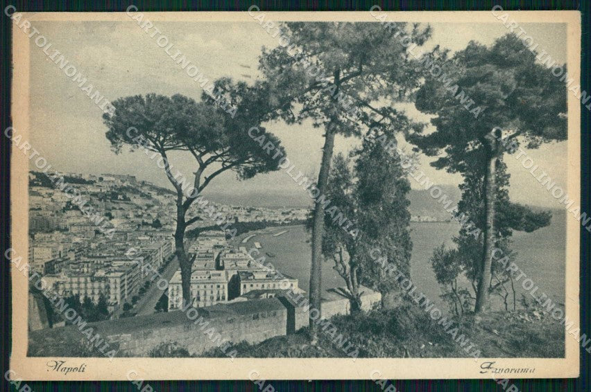 Napoli Città Veduta Generale Vesuvio cartolina MX8159 – fronte