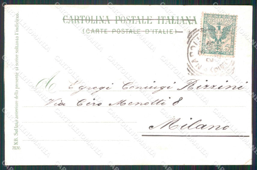 Napoli Città Veduta Generale dal Porto Ragozino 2836 PIEGHINA cartolina MX8167 – retro