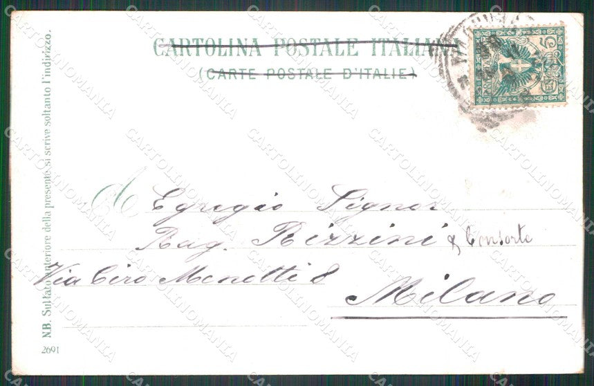 Napoli Città Veduta da San Martino Vesuvio Ragozino 2691 cartolina MX8169 – retro
