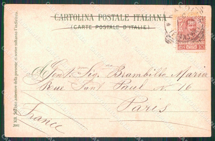 Napoli Città Veduta da San Martino Vesuvio Ragozino 2691 cartolina MX8170 – retro