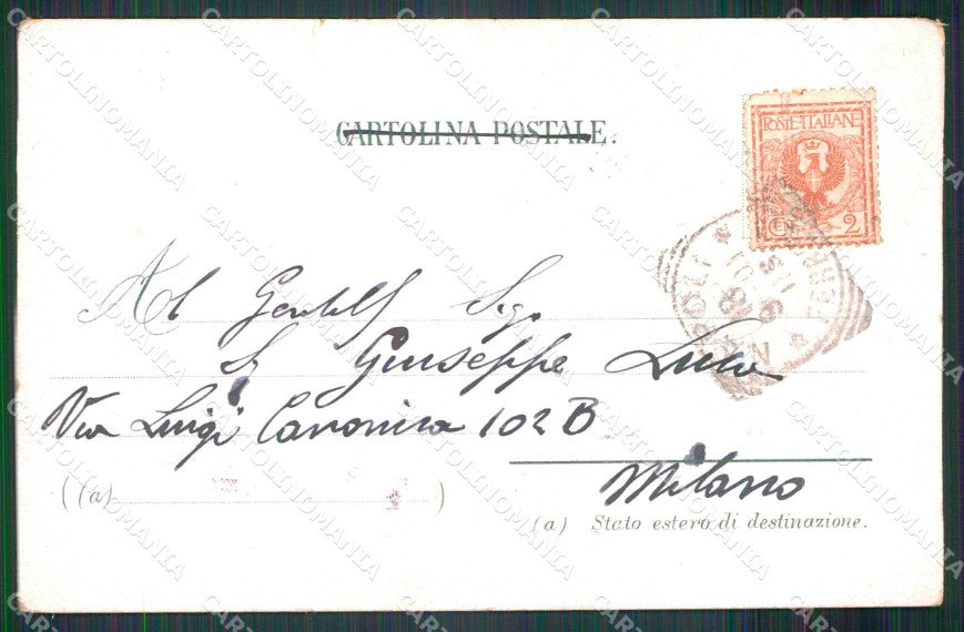 Napoli Città Veduta da San Martino Vesuvio Kunzli 5611 cartolina MX8171 – retro