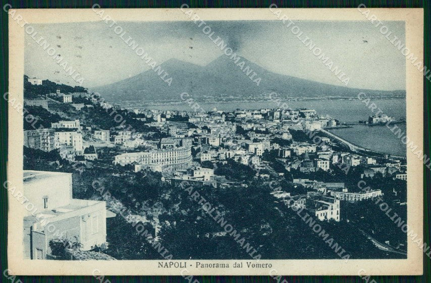 Napoli Città Veduta da Vomero Vesuvio cartolina MX8184 – fronte