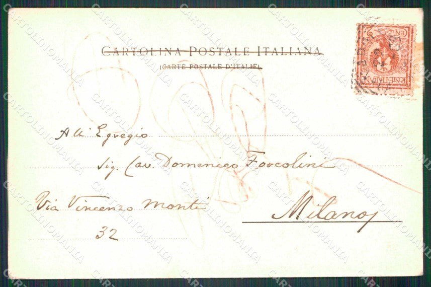 Napoli Città Veduta da Via Tasso Vesuvio Ragozino 4041 cartolina MX8186 – retro