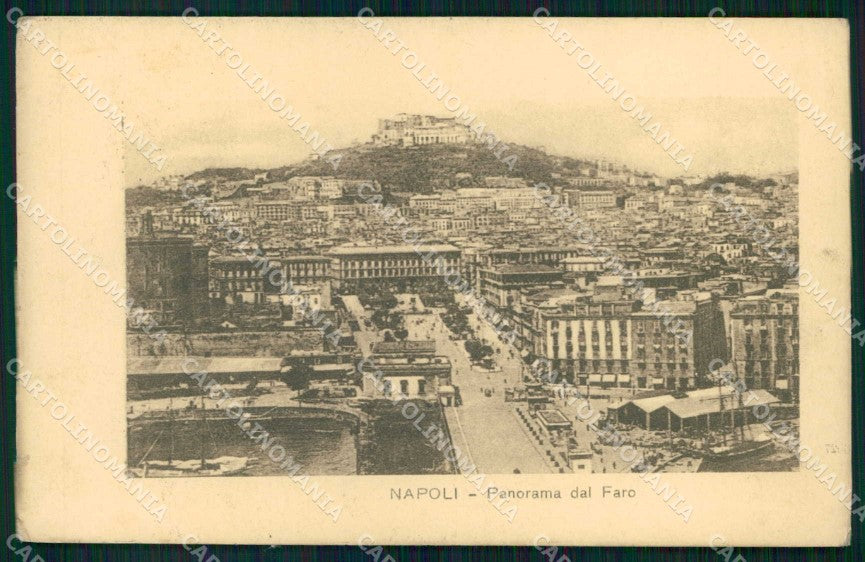 Napoli Città Veduta dal Faro Castel Sant Elmo cartolina MX8189 – fronte