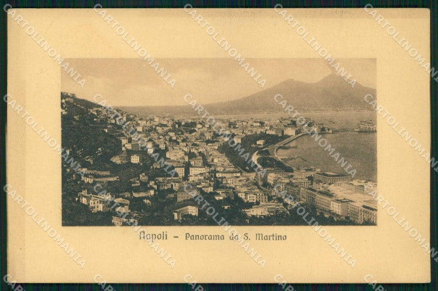 Napoli Città Veduta da San Martino Vesuvio cartolina MX8197 – fronte