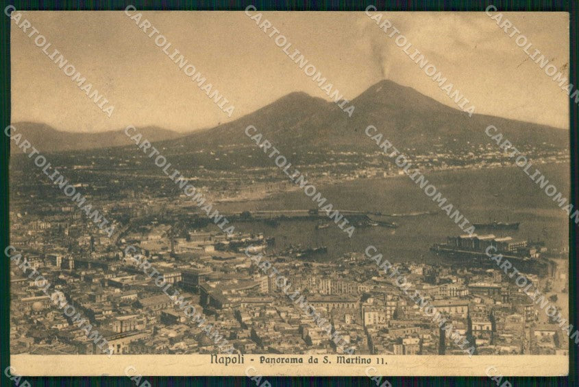 Napoli Città Veduta da San Martino Vesuvio cartolina MX8199 – fronte