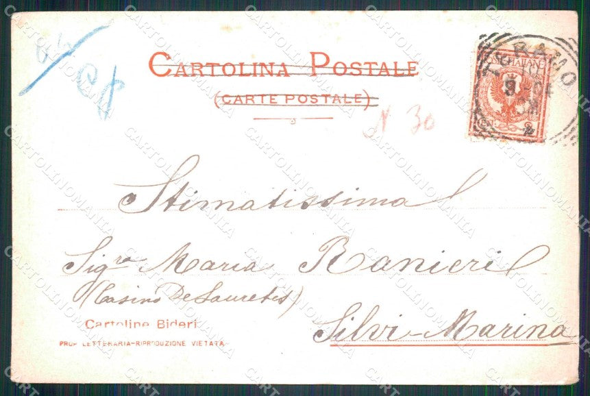 Napoli Città Veduta da Via Tasso Vesuvio cartolina MX8205 – retro