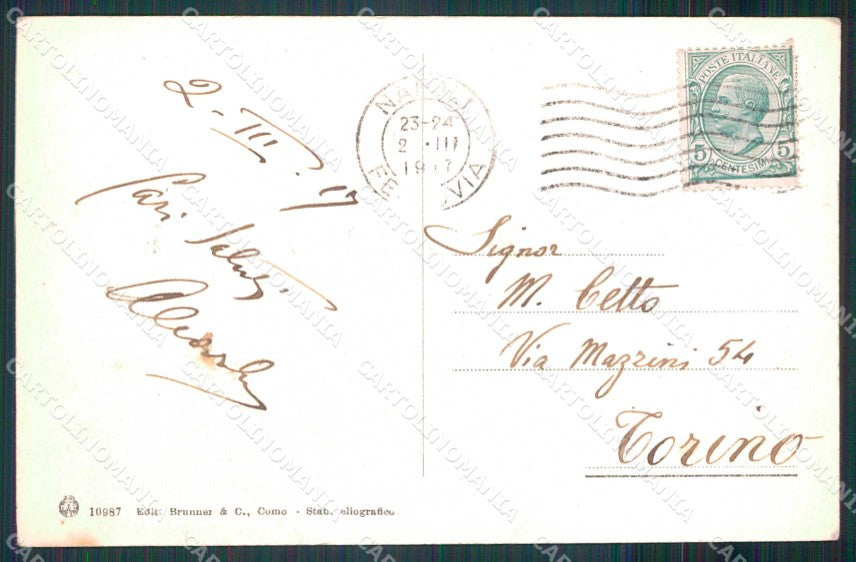 Napoli Città Veduta da San Martino Vesuvio Brunner 10987 cartolina MX8206 – retro