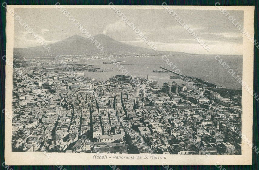 Napoli Città Veduta da San Martino Vesuvio cartolina MX8207 – fronte