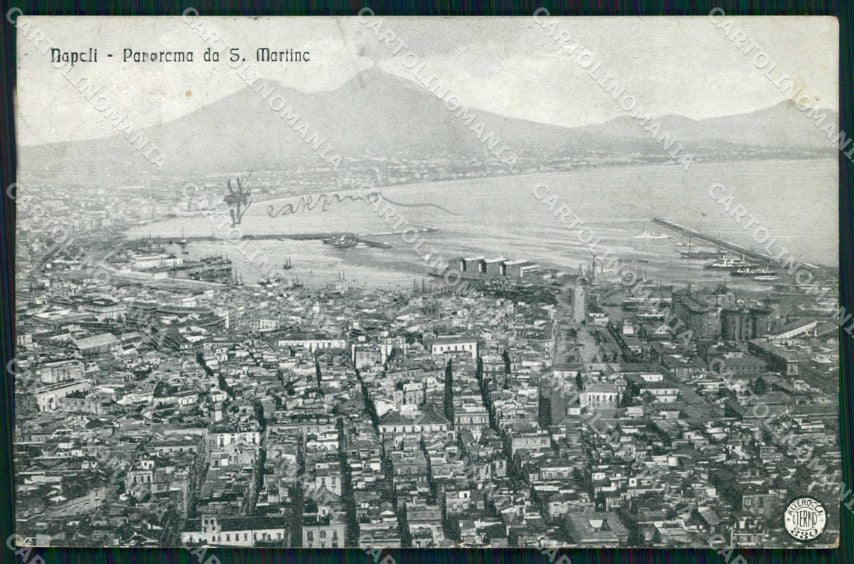 Napoli Città Veduta da San Martino Vesuvio Alterocca 880 cartolina MX8208 – fronte