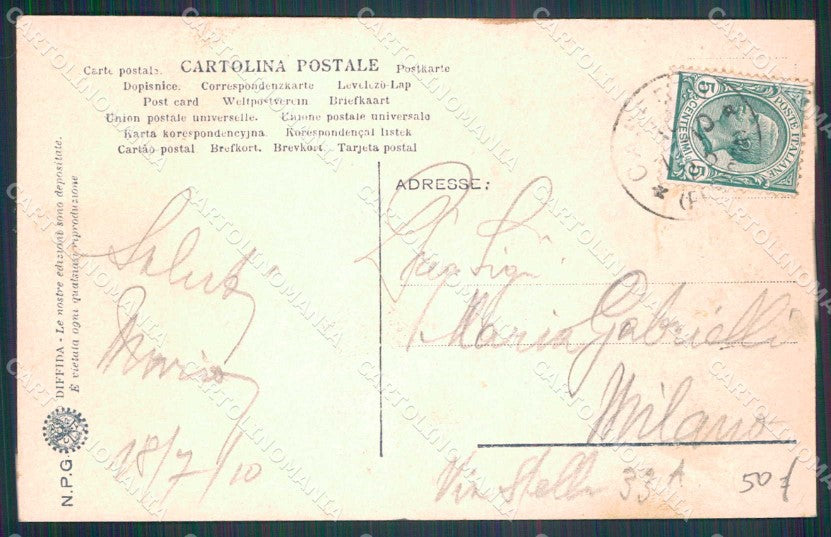 Napoli Città Mercato Erba NPG Foto cartolina MX8218 – retro