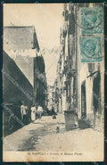 Napoli Città Vicolo Basso Porto Ragozino 16 PIEGHE cartolina MX8221 – fronte
