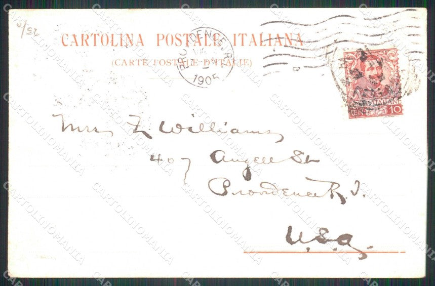 Napoli Città Hotel Bristol Vesuvio Richter ABRASA cartolina MX8231 – retro