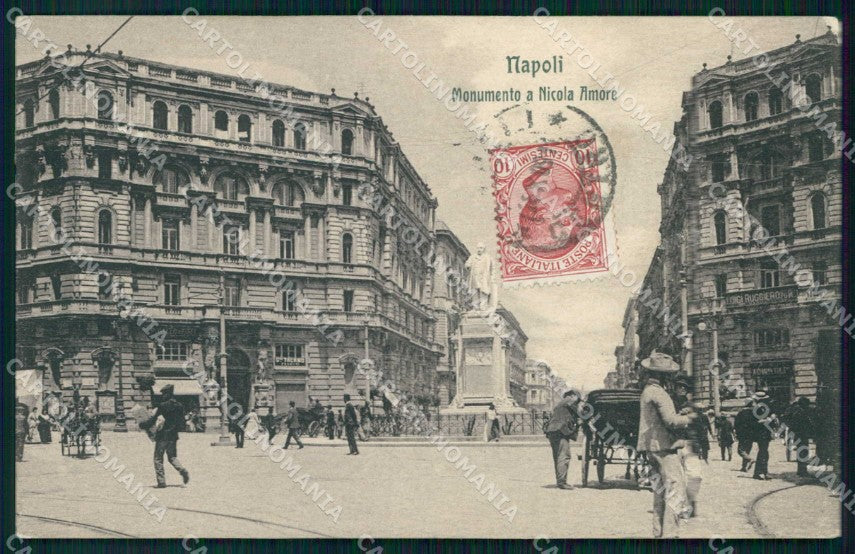 Napoli Città Monumento Nicola Amore Ragozino 22124 cartolina MX8232 – fronte