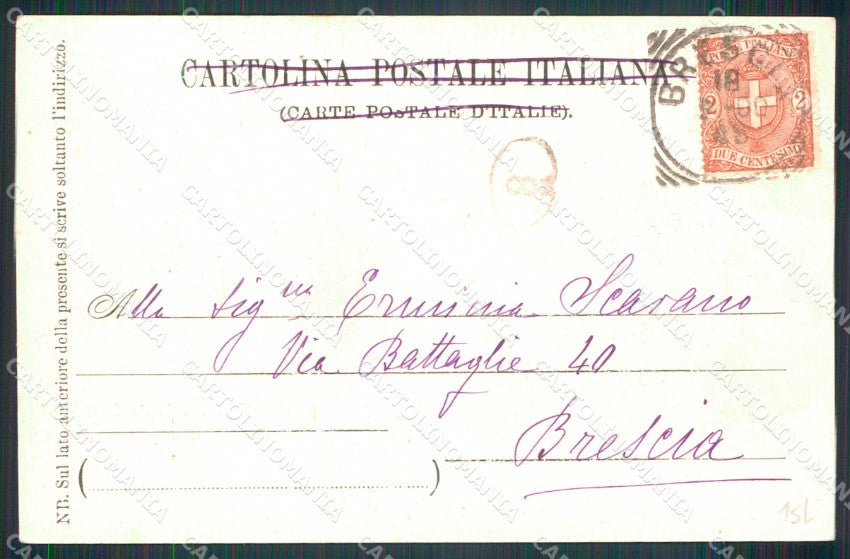 Napoli Città Ferrovia Funicolare Stazione Inferiore cartolina MX8263 – retro