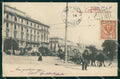 Napoli Città Piazza Municipio Hotel Londres PIEGHINE cartolina MX8274 – fronte