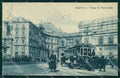 Napoli Città Piazza San Ferdinando Tram Vigile COLLA RETRO cartolina MX8275 – fronte