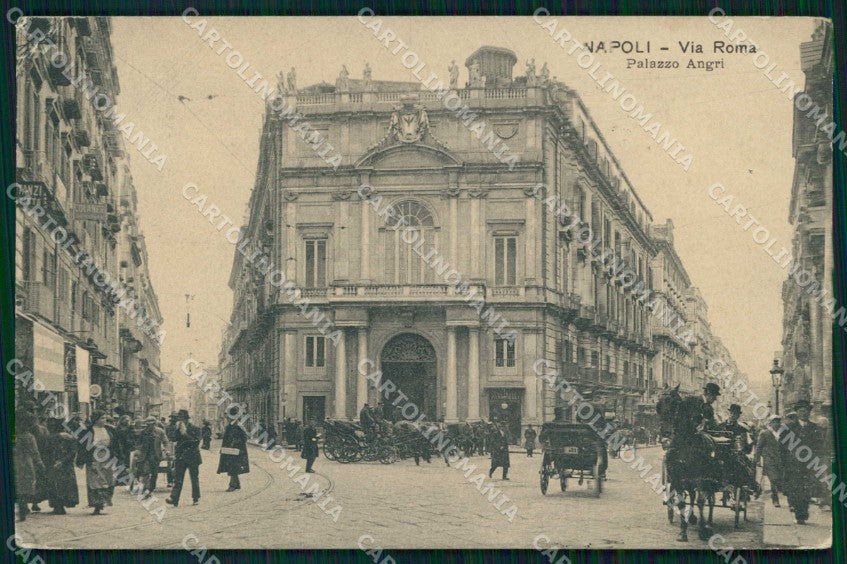 Napoli Città Via Roma Palazzo Angri Ragozino 79308 cartolina MX8276 – fronte