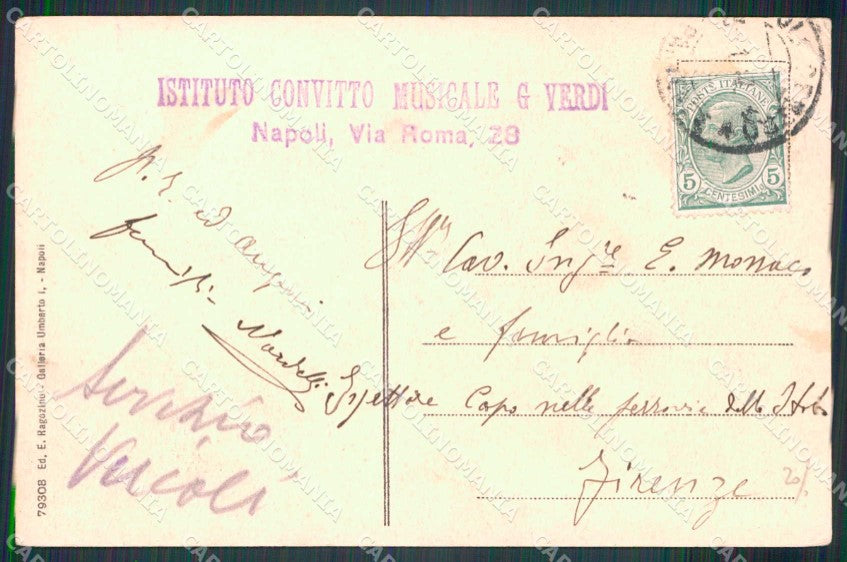 Napoli Città Via Roma Palazzo Angri Ragozino 79308 cartolina MX8276 – retro