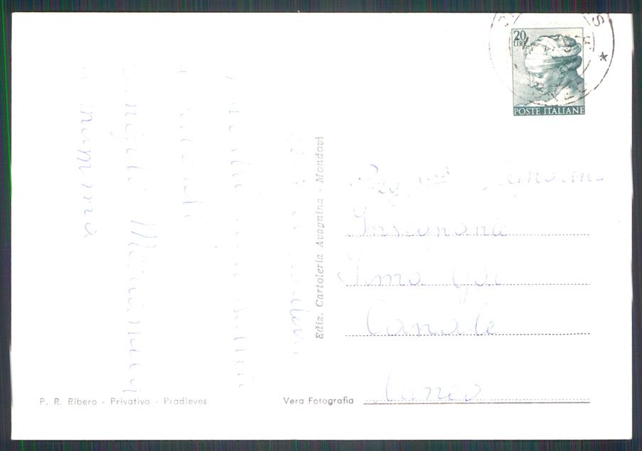 Cuneo Pradleves Saluti da Foto FG cartolina MZ0002 – retro