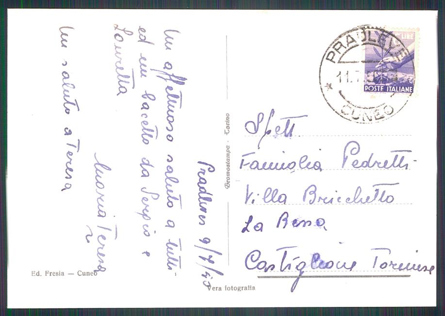 Cuneo Pradleves Foto FG cartolina MZ0006 – retro