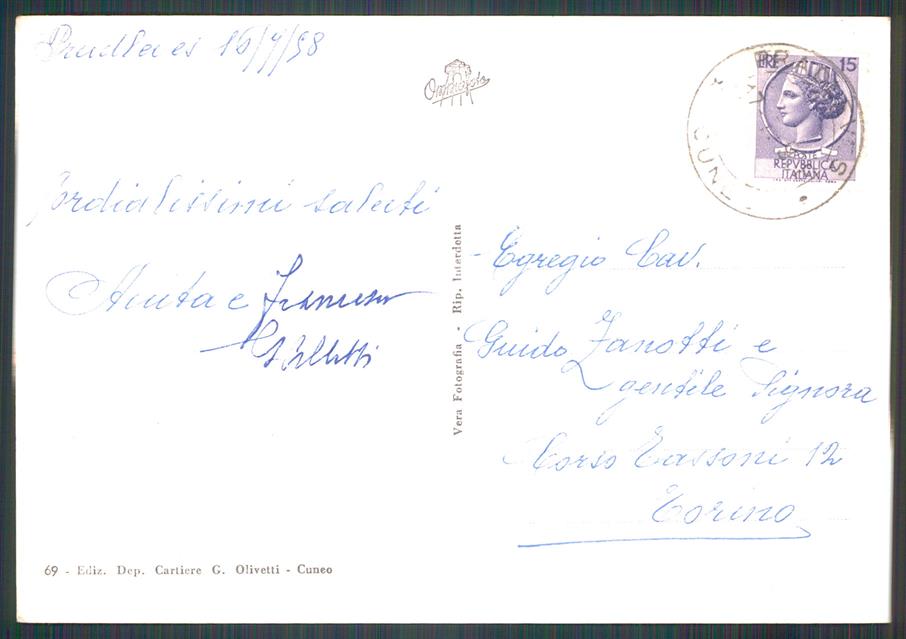 Cuneo Pradleves Foto FG cartolina MZ0009 – retro