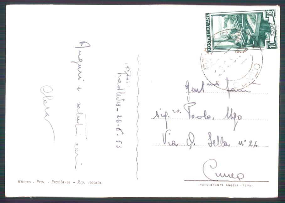 Cuneo Pradleves PIEGHINA Foto FG cartolina MZ0011 – retro