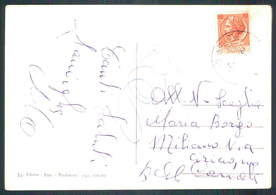 Cuneo Pradleves PIEGHE Foto FG cartolina MZ0016 – retro