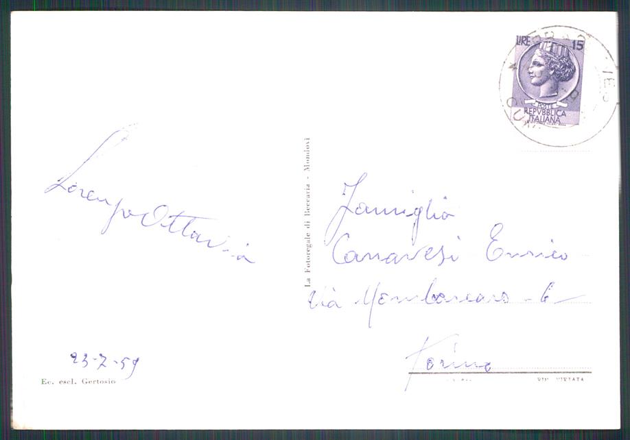 Cuneo Pradleves Municipio Foto FG cartolina MZ0019 – retro