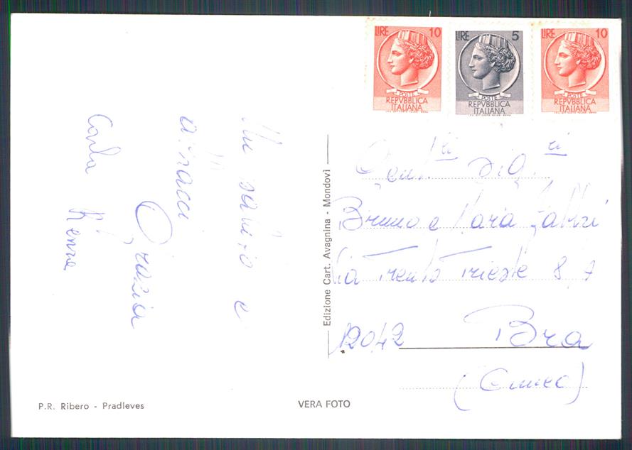 Cuneo Pradleves Auto Foto FG cartolina MZ0022 – retro