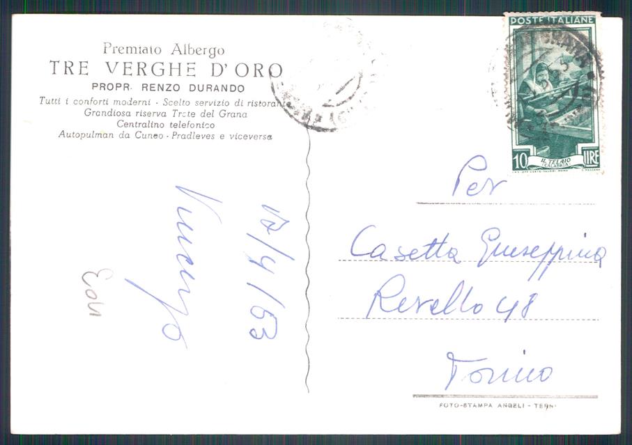 Cuneo Pradleves Foto FG cartolina MZ0032 – retro