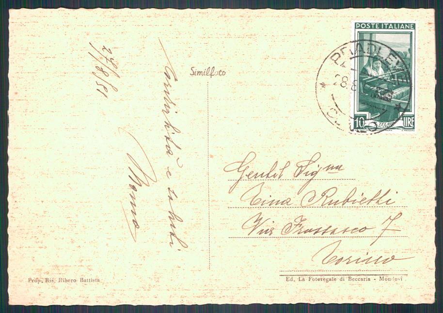 Cuneo Pradleves FG cartolina MZ0038 – retro