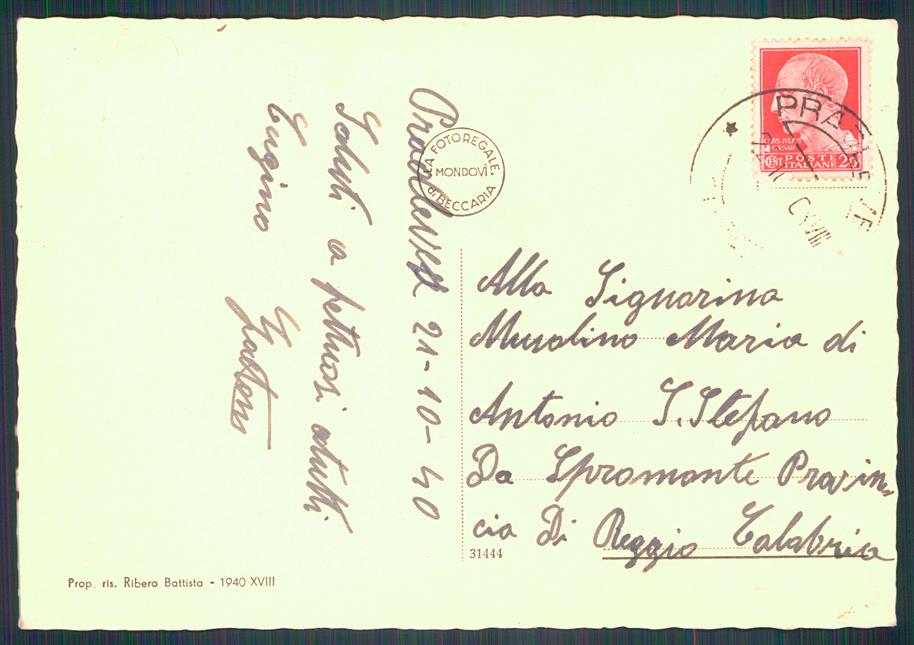 Cuneo Pradleves FG cartolina MZ0041 – retro