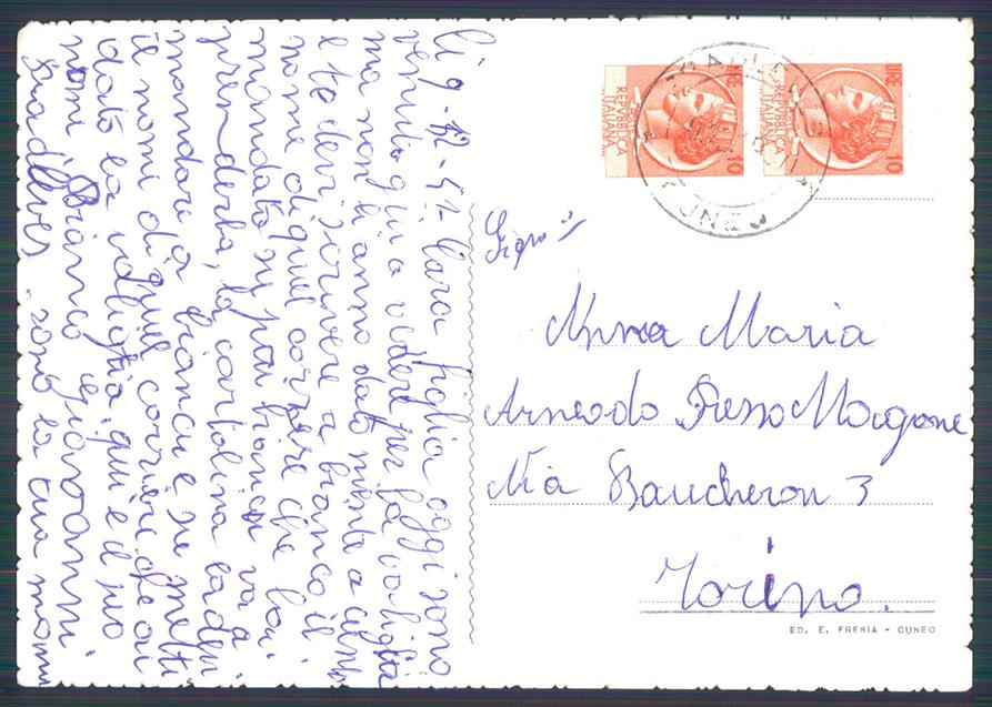 Cuneo Pradleves FG cartolina MZ0042 – retro