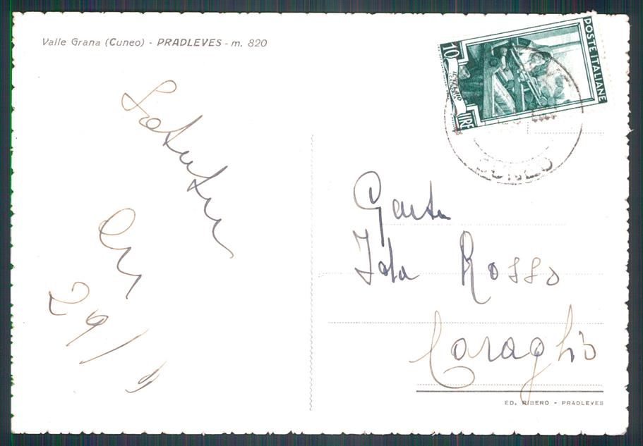 Cuneo Pradleves FG cartolina MZ0050 – retro