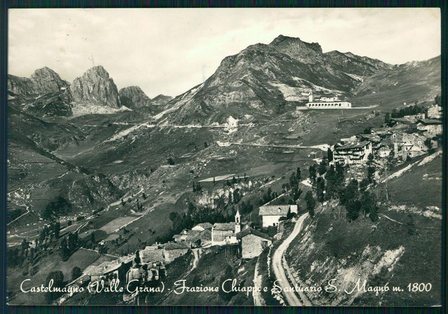 Cuneo Castelmagno Chiappi Santuario Foto FG cartolina MZ0062 – fronte