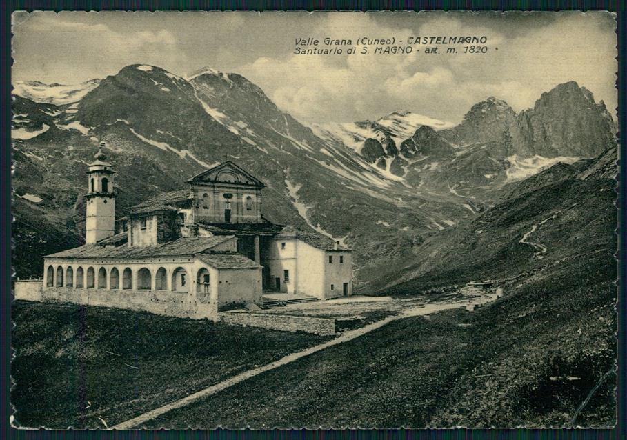 Cuneo Castelmagno Santuario PIEGHE FG cartolina MZ0071 – fronte
