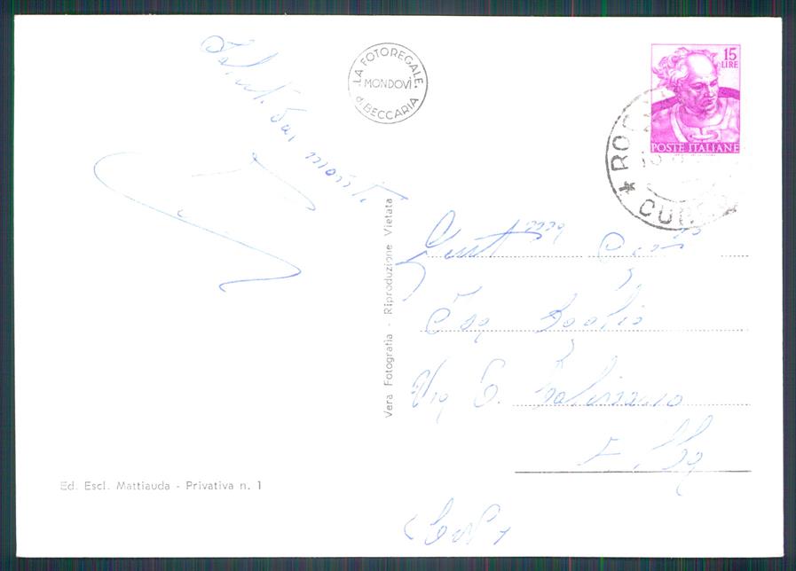 Cuneo Roccavione Foto FG cartolina MZ0082 – retro