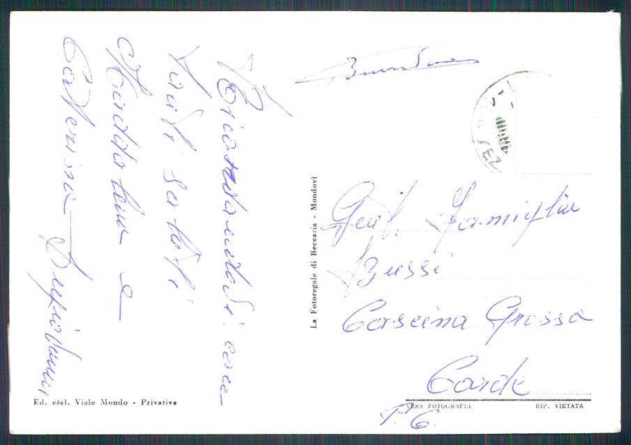 Cuneo Roccavione Foto FG cartolina MZ0088 – retro
