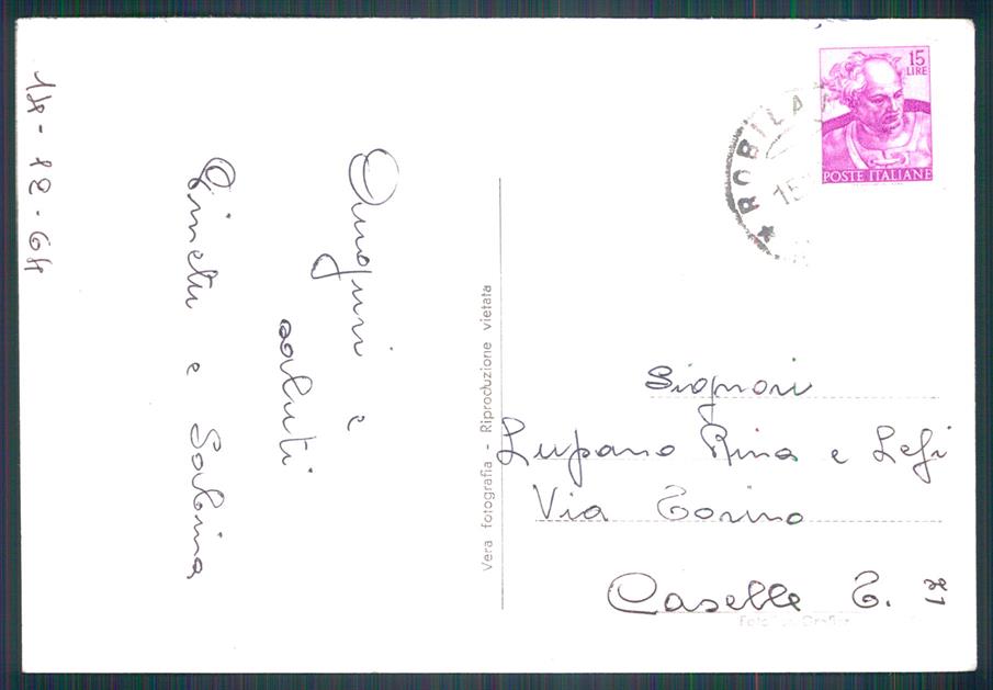 Cuneo Robilante Saluti da Foto FG cartolina MZ0092 – retro