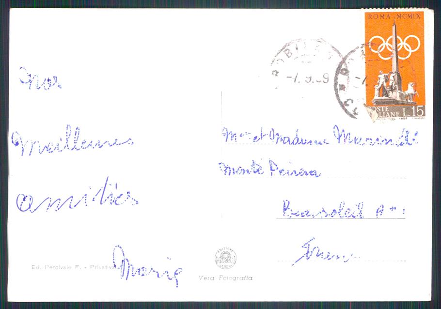 Cuneo Robilante Auto Foto FG cartolina MZ0096 – retro