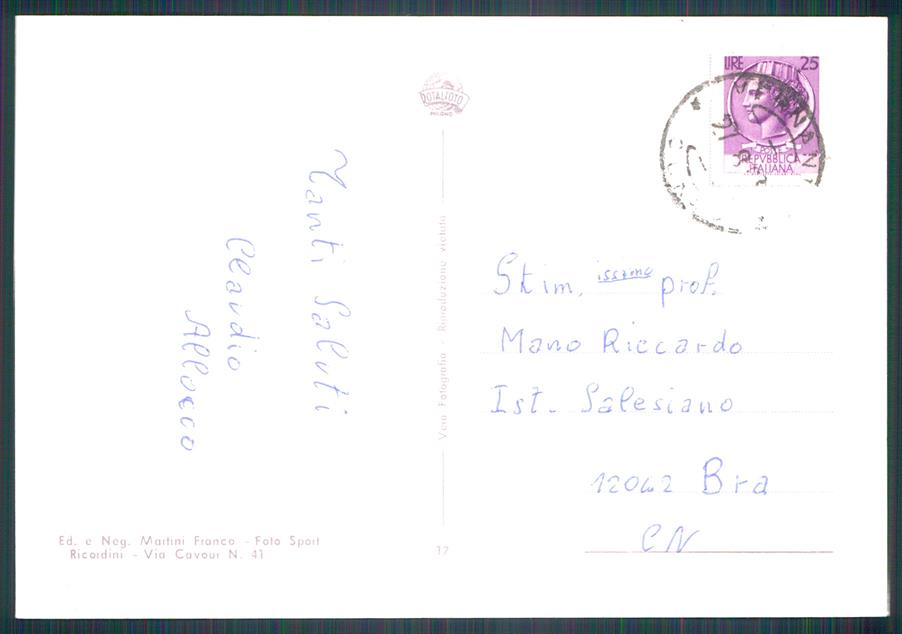 Cuneo Vernante Foto FG cartolina MZ0103 – retro