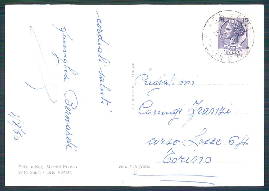 Cuneo Vernante Foto FG cartolina MZ0117 – retro